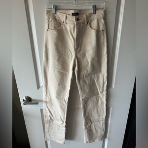 Express modern straight super high rise jeans